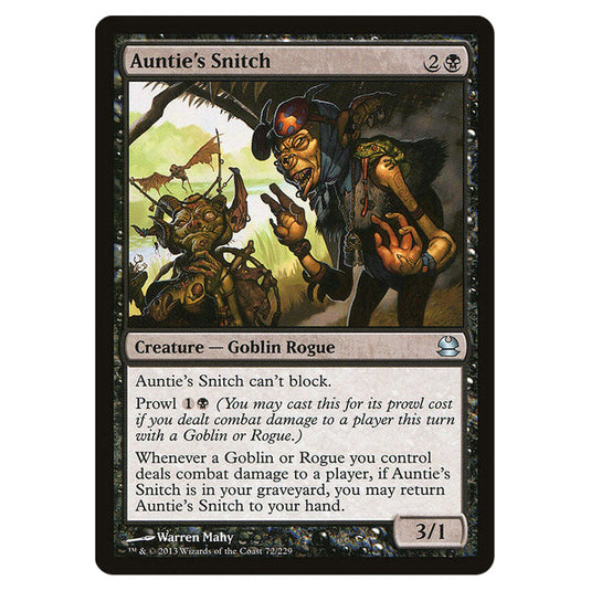 Auntie's Snitch 072 card from the Magic The Gathering set Modern Masters (MMA)