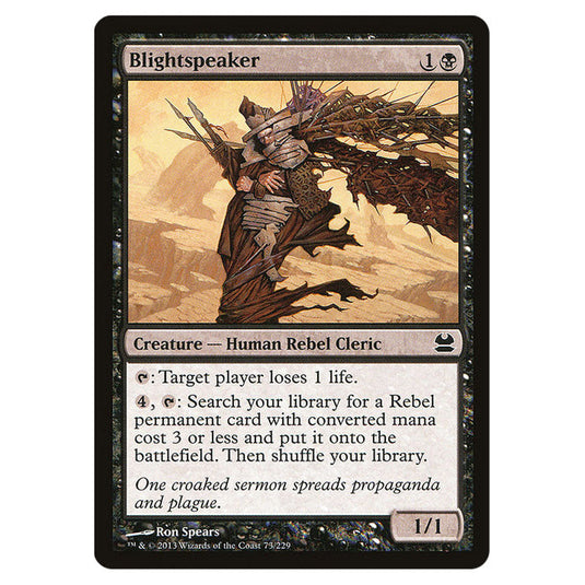 Blightspeaker 073 card from the Magic The Gathering set Modern Masters (MMA)