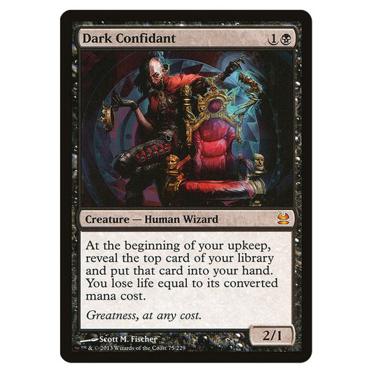 Dark Confidant 075 card from the Magic The Gathering set Modern Masters (MMA)