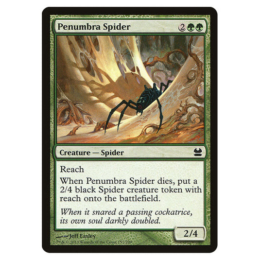 Penumbra Spider 157 card from the Magic The Gathering set Modern Masters (MMA)
