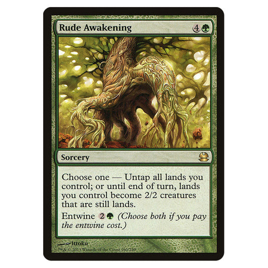 Rude Awakening 160 card from the Magic The Gathering set Modern Masters (MMA)