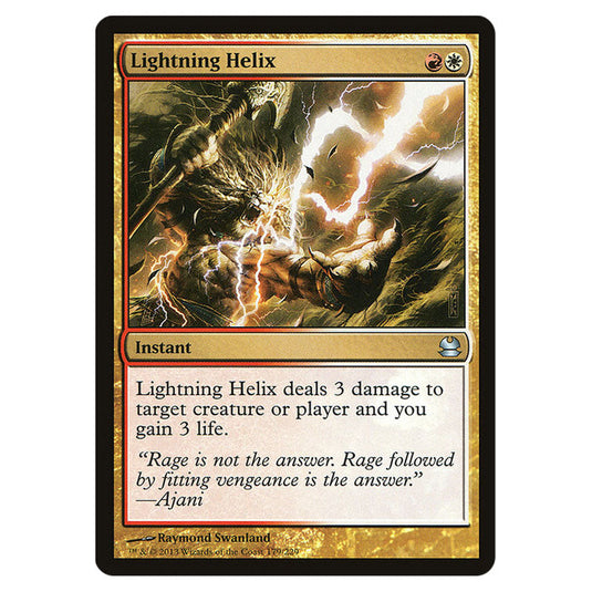 Lightning Helix 179 card from the Magic The Gathering set Modern Masters (MMA)