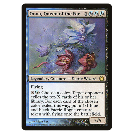 Oona, Queen of the Fae 193 card from the Magic The Gathering set Modern Masters (MMA)