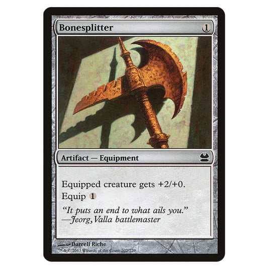 Bonesplitter 202 card from the Magic The Gathering set Modern Masters (MMA)