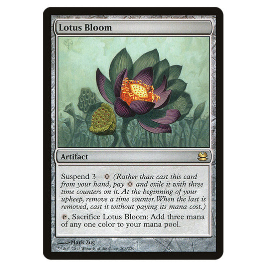 Lotus Bloom 208 card from the Magic The Gathering set Modern Masters (MMA)
