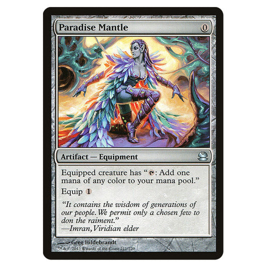 Paradise Mantle 211 card from the Magic The Gathering set Modern Masters (MMA)