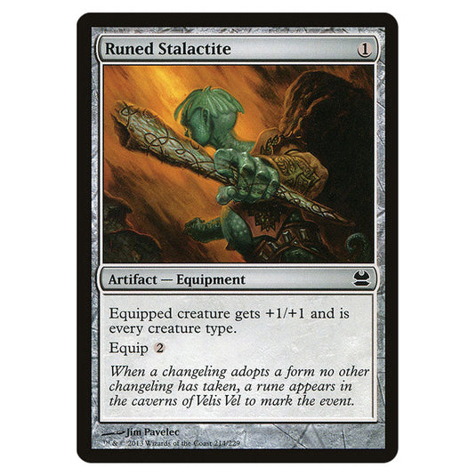 Runed Stalactite 214 card from the Magic The Gathering set Modern Masters (MMA)