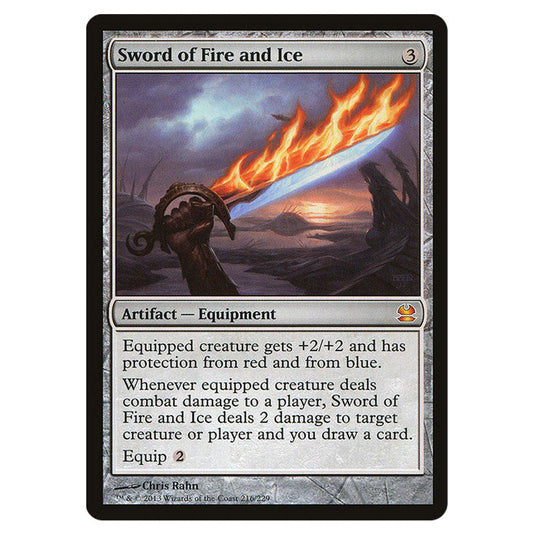 Sword of Fire and Ice 216 card from the Magic The Gathering set Modern Masters (MMA)