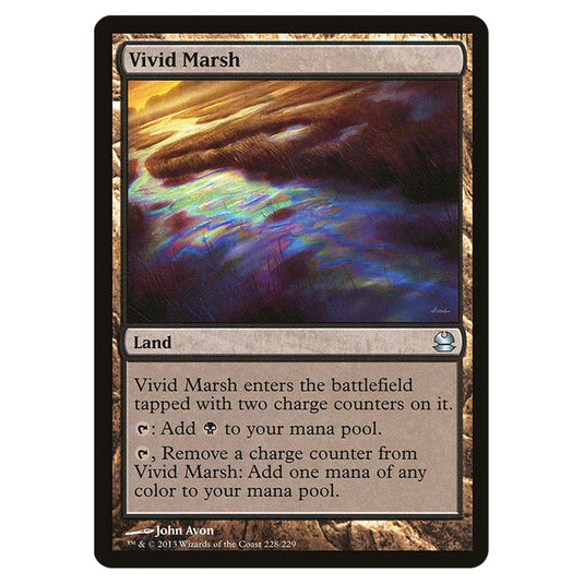 Vivid Marsh 228 card from the Magic The Gathering set Modern Masters (MMA)