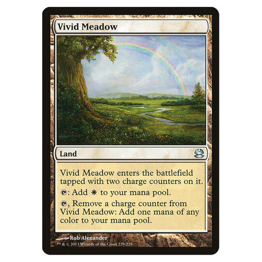 Vivid Meadow 229 card from the Magic The Gathering set Modern Masters (MMA)
