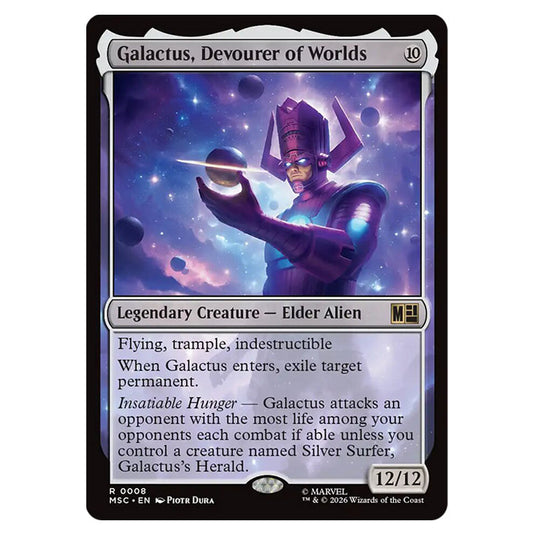Galactus, Devourer of Worlds 0008 card from the Magic The Gathering set Marvel Super Heroes Commander