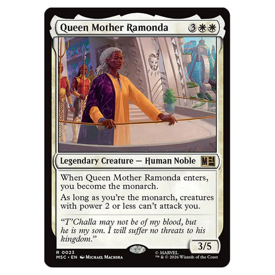 Queen Mother Ramonda 0023 card from the Magic The Gathering set Marvel Super Heroes Commander