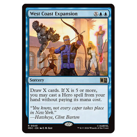 West Coast Expansion 0040 card from the Magic The Gathering set Marvel Super Heroes Commander