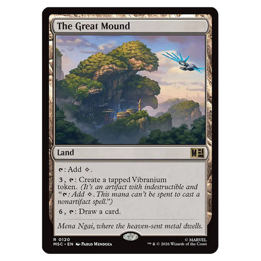 The Great Mound 0120 card from the Magic The Gathering set Marvel Super Heroes Commander