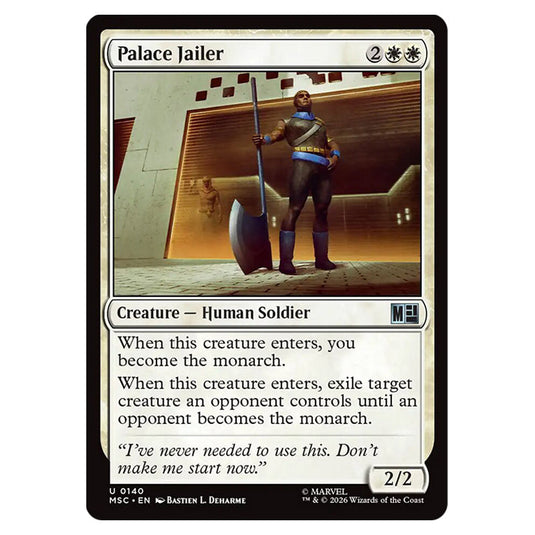 Palace Jailer 0140 card from the Magic The Gathering set Marvel Super Heroes Commander