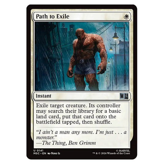 Path to Exile 0141 card from the Magic The Gathering set Marvel Super Heroes Commander