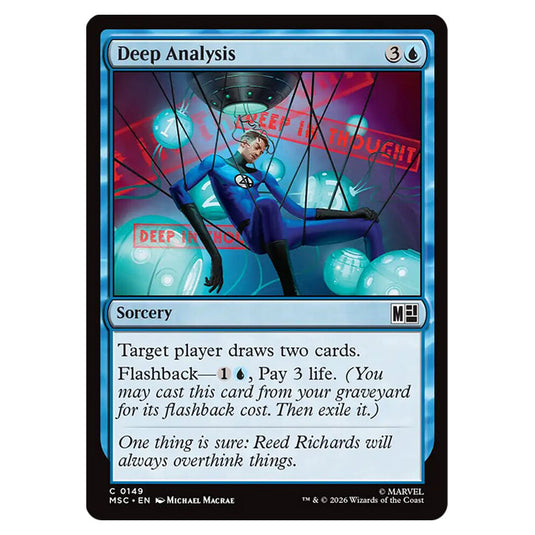 Deep Analysis 0149 card from the Magic The Gathering set Marvel Super Heroes Commander