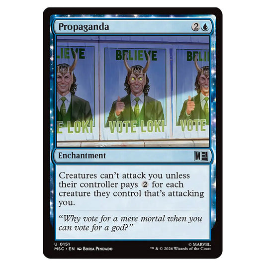 Propaganda 0151 card from the Magic The Gathering set Marvel Super Heroes Commander
