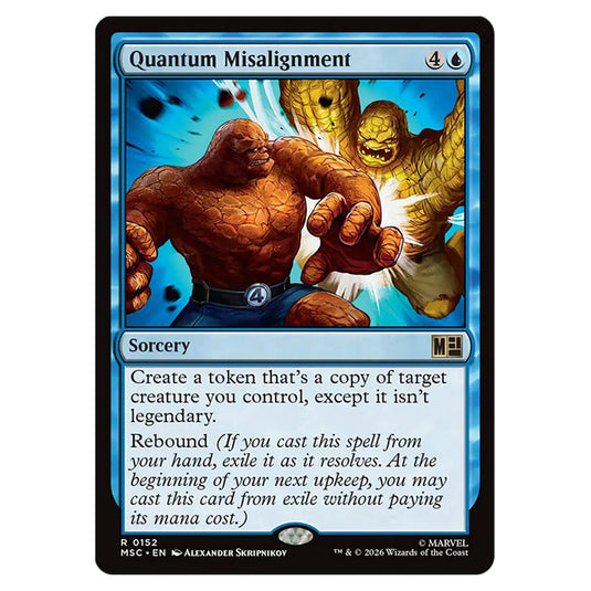 Quantum Misalignment 0152 card from the Magic The Gathering set Marvel Super Heroes Commander