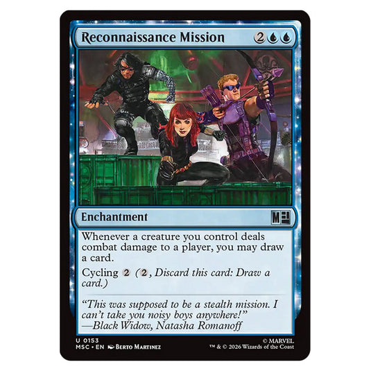 Reconnaissance Mission 0153 card from the Magic The Gathering set Marvel Super Heroes Commander