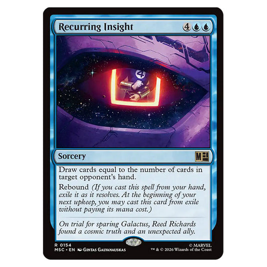 Recurring Insight 0154 card from the Magic The Gathering set Marvel Super Heroes Commander