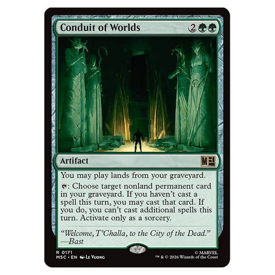 Conduit of Worlds 0171 card from the Magic The Gathering set Marvel Super Heroes Commander