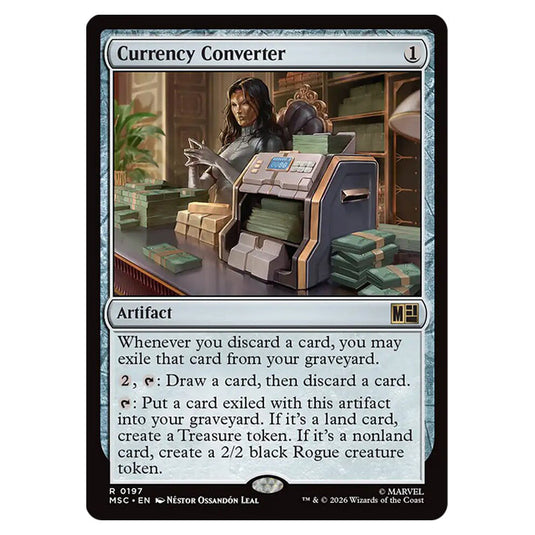 Currency Converter 0197 card from the Magic The Gathering set Marvel Super Heroes Commander