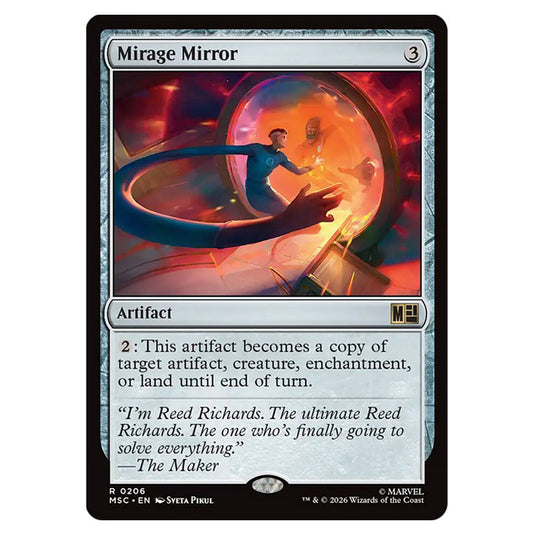 Mirage Mirror 0206 card from the Magic The Gathering set Marvel Super Heroes Commander