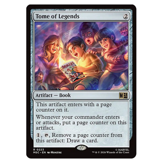Tome of Legends 0223 card from the Magic The Gathering set Marvel Super Heroes Commander