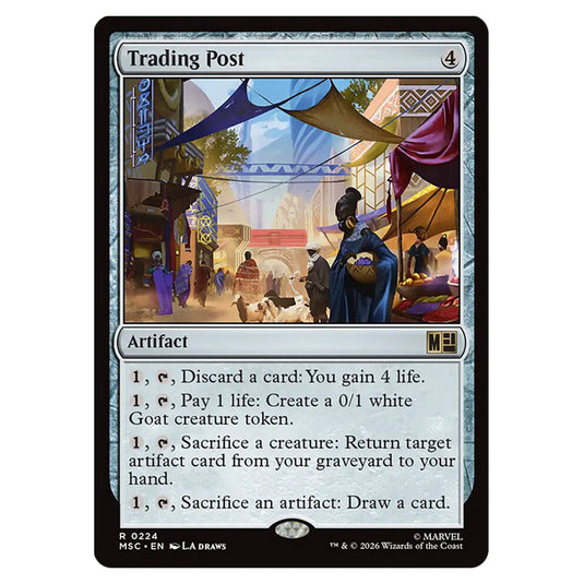 Trading Post 0224 card from the Magic The Gathering set Marvel Super Heroes Commander