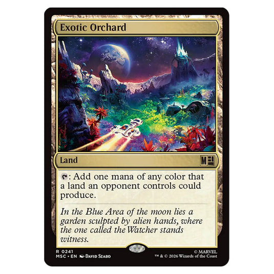Exotic Orchard 0241 card from the Magic The Gathering set Marvel Super Heroes Commander