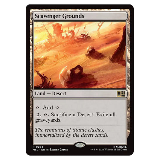 Scavenger Grounds 0263 card from the Magic The Gathering set Marvel Super Heroes Commander