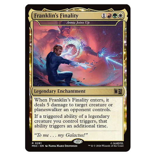 Annie Joins Up 0281 card from the Magic The Gathering set Marvel Super Heroes Commander