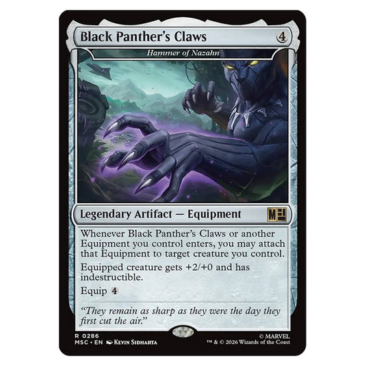Hammer of Nazahn 0286 card from the Magic The Gathering set Marvel Super Heroes Commander