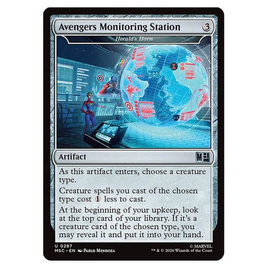 Herald's Horn 0287 card from the Magic The Gathering set Marvel Super Heroes Commander