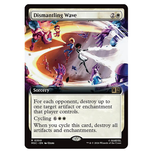 Dismantling Wave 0300 card from the Magic The Gathering set Marvel Super Heroes Commander