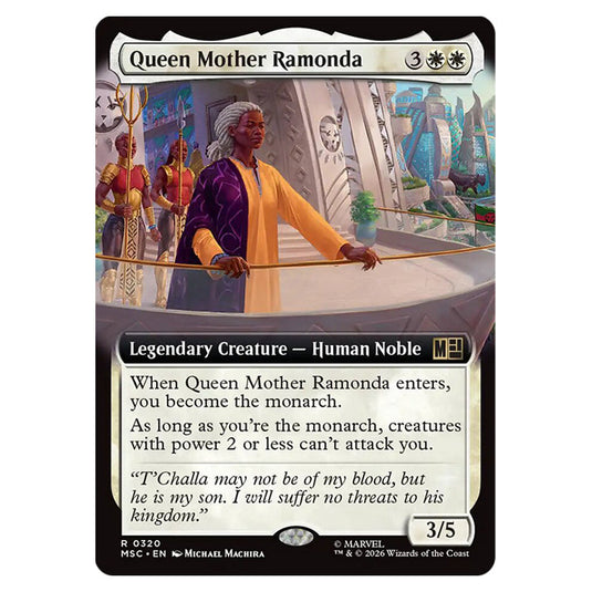 Queen Mother Ramonda 0320 card from the Magic The Gathering set Marvel Super Heroes Commander