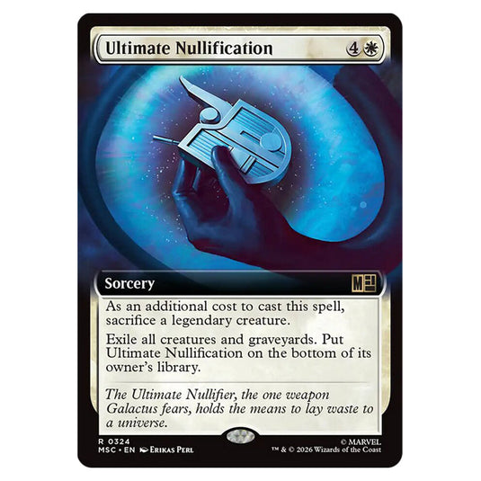Ultimate Nullification 0324 card from the Magic The Gathering set Marvel Super Heroes Commander