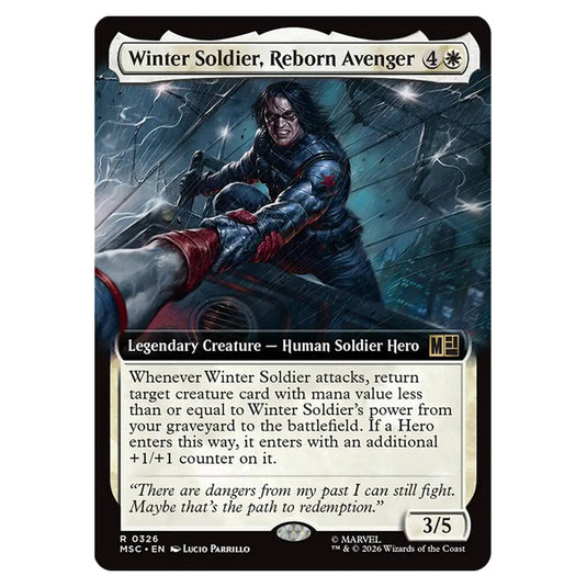 Winter Soldier, Reborn Avenger 0326 card from the Magic The Gathering set Marvel Super Heroes Commander