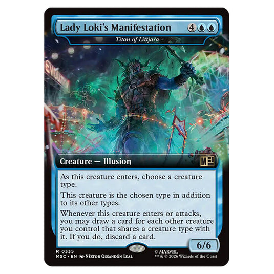 Titan of Littjara 0335 card from the Magic The Gathering set Marvel Super Heroes Commander