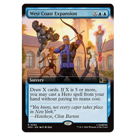 West Coast Expansion 0345 card from the Magic The Gathering set Marvel Super Heroes Commander