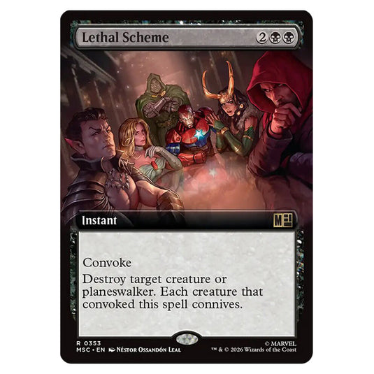 Lethal Scheme 0353 card from the Magic The Gathering set Marvel Super Heroes Commander