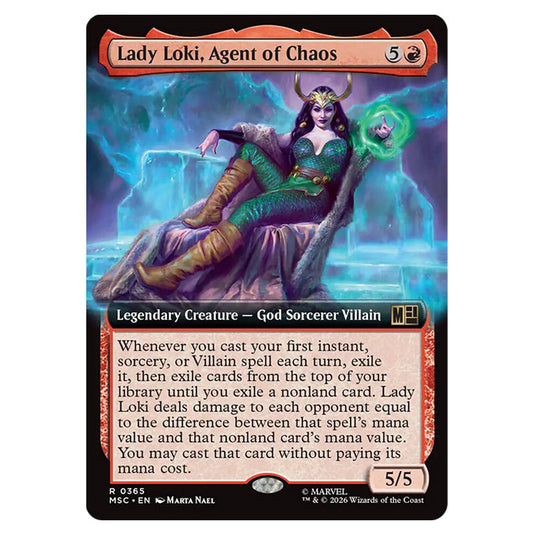 Lady Loki, Agent of Chaos 0365 card from the Magic The Gathering set Marvel Super Heroes Commander