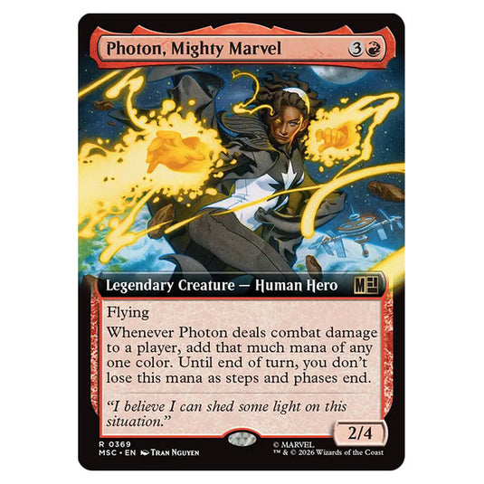 Photon, Mighty Marvel 0369 card from the Magic The Gathering set Marvel Super Heroes Commander