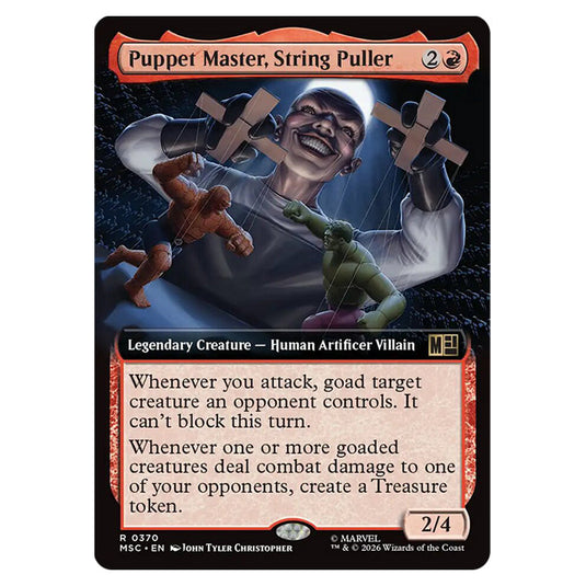 Puppet Master, String Puller 0370 card from the Magic The Gathering set Marvel Super Heroes Commander
