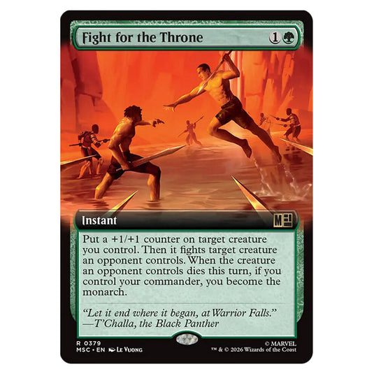 Fight for the Throne 0379 card from the Magic The Gathering set Marvel Super Heroes Commander