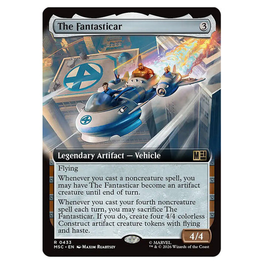 The Fantasticar 0433 card from the Magic The Gathering set Marvel Super Heroes Commander