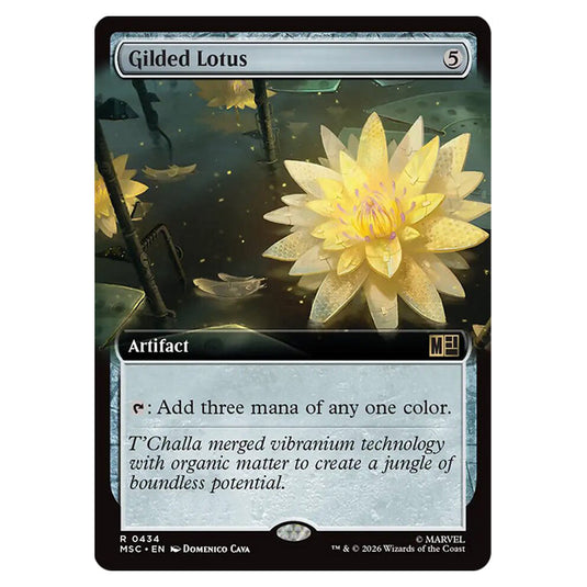 Gilded Lotus 0434 card from the Magic The Gathering set Marvel Super Heroes Commander