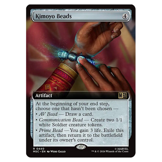 Kimoyo Beads 0440 card from the Magic The Gathering set Marvel Super Heroes Commander