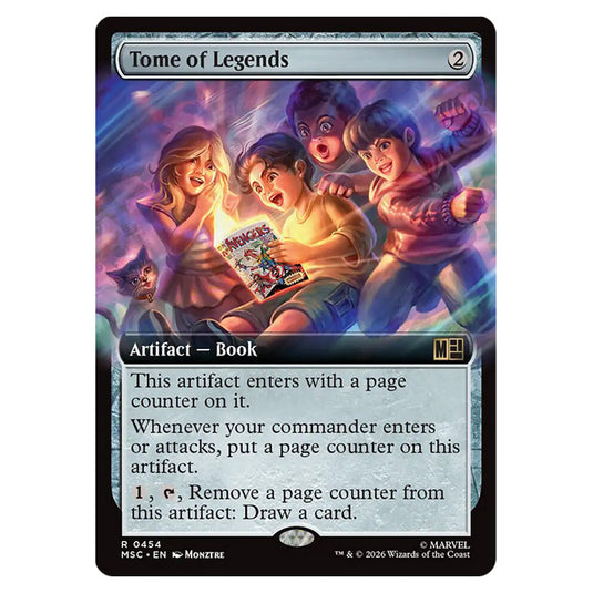 Tome of Legends 0454 card from the Magic The Gathering set Marvel Super Heroes Commander